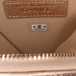 Chanel Metallic Lambskin Round Coin Purse and AirPods Case Bag