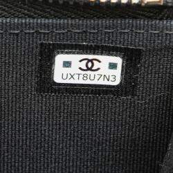 Chanel Black CC Quilted Lambskin Coin and Card Case Bag
