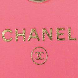 Chanel Pink CC Quilted Lambskin Hook Card Holder Bag