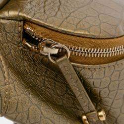 Quilted Croc Embossed Metallic Calfskin Easy Trip Belt Bag