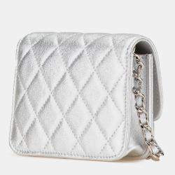 Chanel Metallic Lambskin Crystal Star Chain Belt Bag