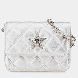 Chanel Metallic Lambskin Crystal Star Chain Belt Bag