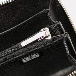 Pre Owned Chanel Black Quilted Lambskin CC Crystal Coin Pouch