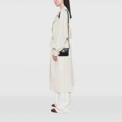 Pre Owned Chanel Quilted Caviar Twist Your Buttons Flap Chain Belt Bag