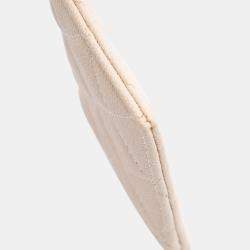 Pre Owned Chanel Beige Quilted Caviar ID Card Holder