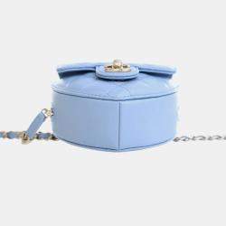 Pre Owned Chanel Mini Lambskin CC in Love Heart Belt Bag