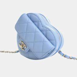 Pre Owned Chanel Mini Lambskin CC in Love Heart Belt Bag