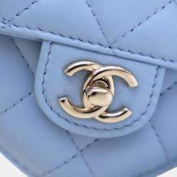 Pre Owned Chanel Mini Lambskin CC in Love Heart Belt Bag