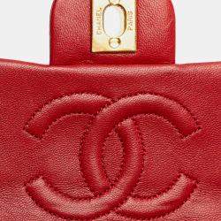 Pre Owned Chanel Micro Classic Lambskin Belt Bag