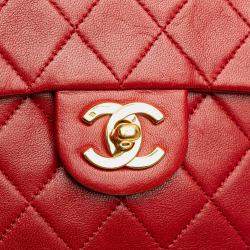 Pre Owned Chanel Micro Classic Lambskin Belt Bag