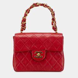 Pre Owned Chanel Micro Classic Lambskin Belt Bag