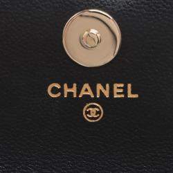 Pre Owned Chanel Mini Black Quilted Goatskin Punk Essentials Chain Flap Belt Bag