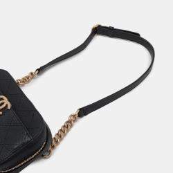 Pre Owned Chanel CC Stitched Caviar Waist Bag