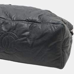 Pre Owned Chanel Quilted Coated Canvas Horizontal Sport Weekender