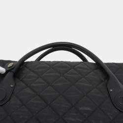 Pre Owned Chanel Quilted Coated Canvas Horizontal Sport Weekender