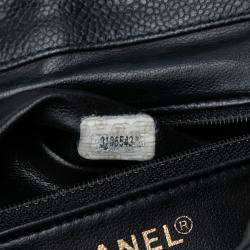 Pre Owned Chanel CC Caviar Turn Lock Backpack