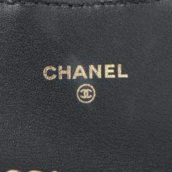 Pre Owned Chanel Mini Classic Jersey Black Cotton Flap Belt Bag