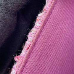 Pre Owned Chanel CC Quilted Pink Tweed Flap Chain Belt Bag