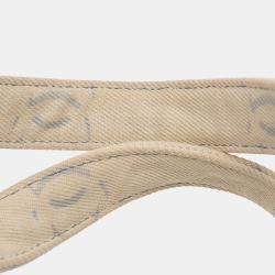 Pre Owned Chanel Blue CC Denim Travel Bag