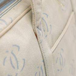 Pre Owned Chanel Blue CC Denim Travel Bag