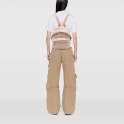 Pre Owned Chanel Quilted Canvas Front Pocket Fringe Backpack