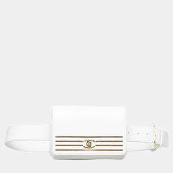 Chanel White Captain Gold Belt Bag Chanel