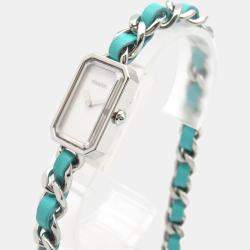 Pre Owned Chanel White Stainless Steel Premiere H4559 Quartz Women's Wristwatch 23 mm