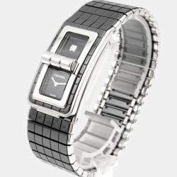 Chanel Black Stainless Steel Code Coco H5147 Quartz Women's Wristwatch 21 mm