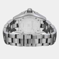 Chanel Grey Titanium J12 H2978 Quartz Women's Wristwatch 33 mm