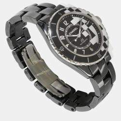 Chanel Black Ceramic J12 H7988 Automatic Women's Wristwatch 38 mm