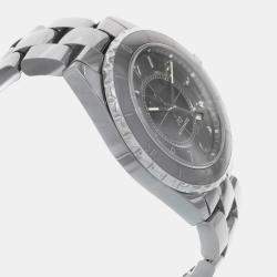 Chanel J12 Chromatic Gray Arabic Dial Ceramic Steel Automatic Unisex Watch 41 mm