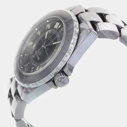 Chanel J12 Chromatic Gray Arabic Dial Ceramic Steel Automatic Unisex Watch 41 mm