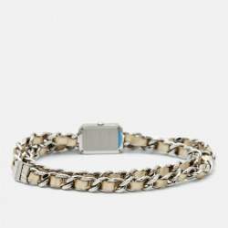 Chanel Mirror Stainless Steel Leather Premiere Limited Edition H5583 Women's Wristwatch 16 mm