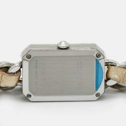Chanel Mirror Stainless Steel Leather Premiere Limited Edition H5583 Women's Wristwatch 16 mm