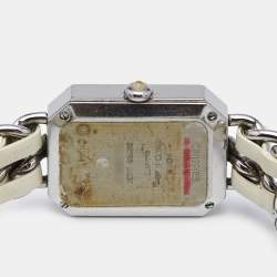 Chanel Mother of Pearl Stainless Steel Leather Premiere H1639 Women's Wristwatch 20mm 