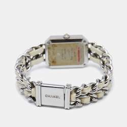 Chanel Mother of Pearl Stainless Steel Leather Premiere H1639 Women's Wristwatch 20mm 
