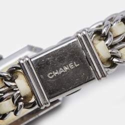 Chanel Mother of Pearl Stainless Steel Leather Premiere H1639 Women's Wristwatch 20mm 
