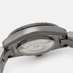 Chanel Black Ceramic Stainless Steel J12 Wanted De Chanel H7418 Women's Wristwatch 38 mm