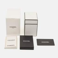 Chanel Black Gold Plated Stainless Steel Leather Premiere H6951 Women's Wristwatch 20 mm