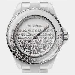 Chanel White Ceramic J12 H7419 Quartz Women's Wristwatch 33 mm