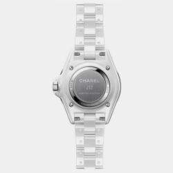 Chanel White Ceramic J12 H7419 Quartz Women's Wristwatch 33 mm