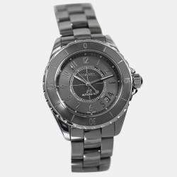 Chanel Grey Stainless Steel Ceramic J12 H2979 Automatic Women's Wristwatch 38 mm