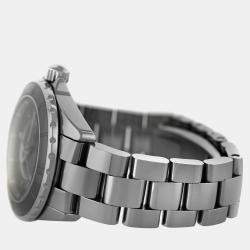 Chanel Grey Stainless Steel Ceramic J12 H2979 Automatic Women's Wristwatch 38 mm