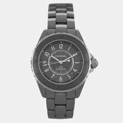 Chanel Grey Stainless Steel Ceramic J12 H2979 Automatic Women's Wristwatch 38 mm