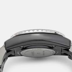 Chanel Black Ceramic Stainless Steel J12 Electro H7121 Limited To 1255 Women's Wristwatch 33 mm