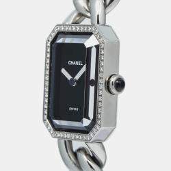 Chanel Black Stainless Steel Premiere H7021 Quartz Women's Wristwatch 20mm