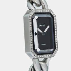 Chanel Black Stainless Steel Premiere H7021 Quartz Women's Wristwatch 20mm