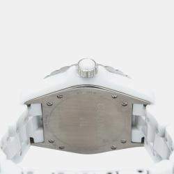 Chanel White Ceramic J12 H1629 Automatic Women's Wristwatch 38mm
