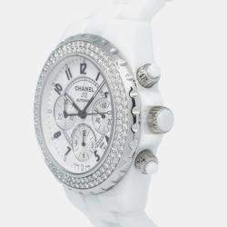 Chanel White Ceramic J12 H1008 Automatic Women's Wristwatch 41mm