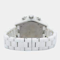 Chanel White Ceramic J12 H1008 Automatic Women's Wristwatch 41mm